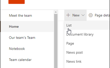 Sharepoint Allows You to Create What Type of List